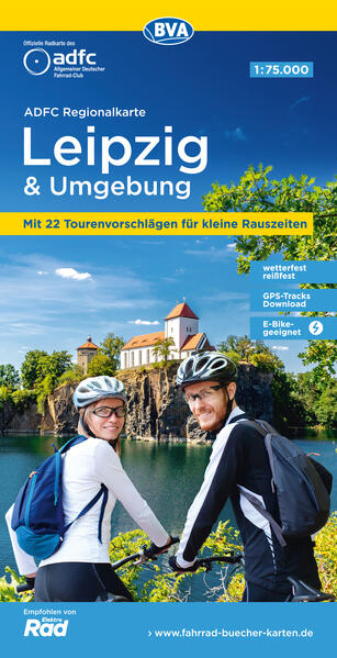 ADFC-Regionalkarte Leipzig und Umgebung 1:75.000 mit Tagestourenvorschlägen reiß- und wetterfest E-Bike-geeignet GPS-Tracks Download