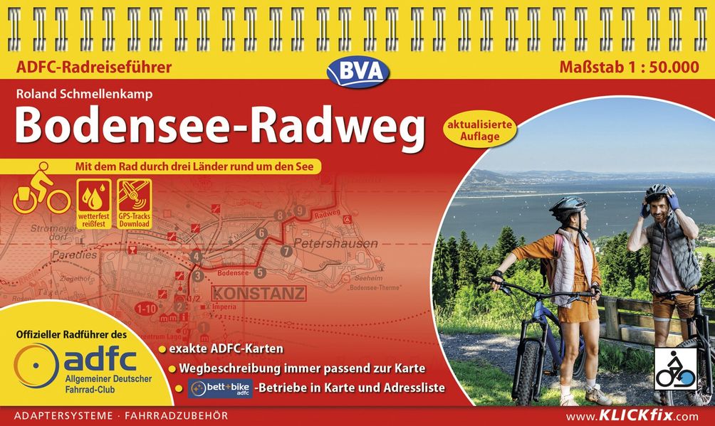 BVA ADFC Radreiseführer Bodensee-Radweg