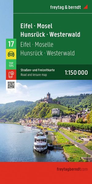 freytag & berndt Straßenkarte Eifel - Mosel - Hunsrück - Westerwald 1:150.000