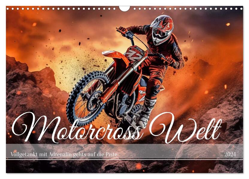 Motorcross Welt (Wandkalender 2024 DIN A3 quer) CALVENDO Monatskalender