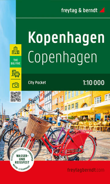 Kopenhagen Stadtplan 1:10.000 freytag & berndt