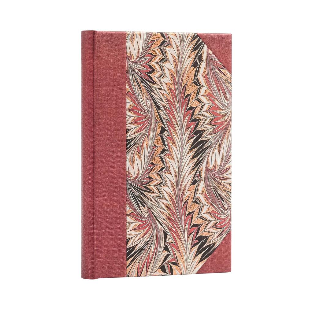 Paperblanks Rubedo Cockerell Marbled Paper Hardcover Mini Lined Elastic Band Closure 176 Pg 85 GSM