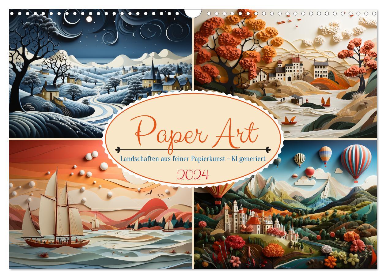 Paper Art (Wandkalender 2024 DIN A3 quer) CALVENDO Monatskalender