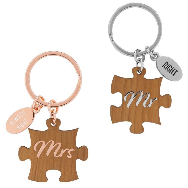 Schlüsselanhänger Motiv 'Mr & Mrs'