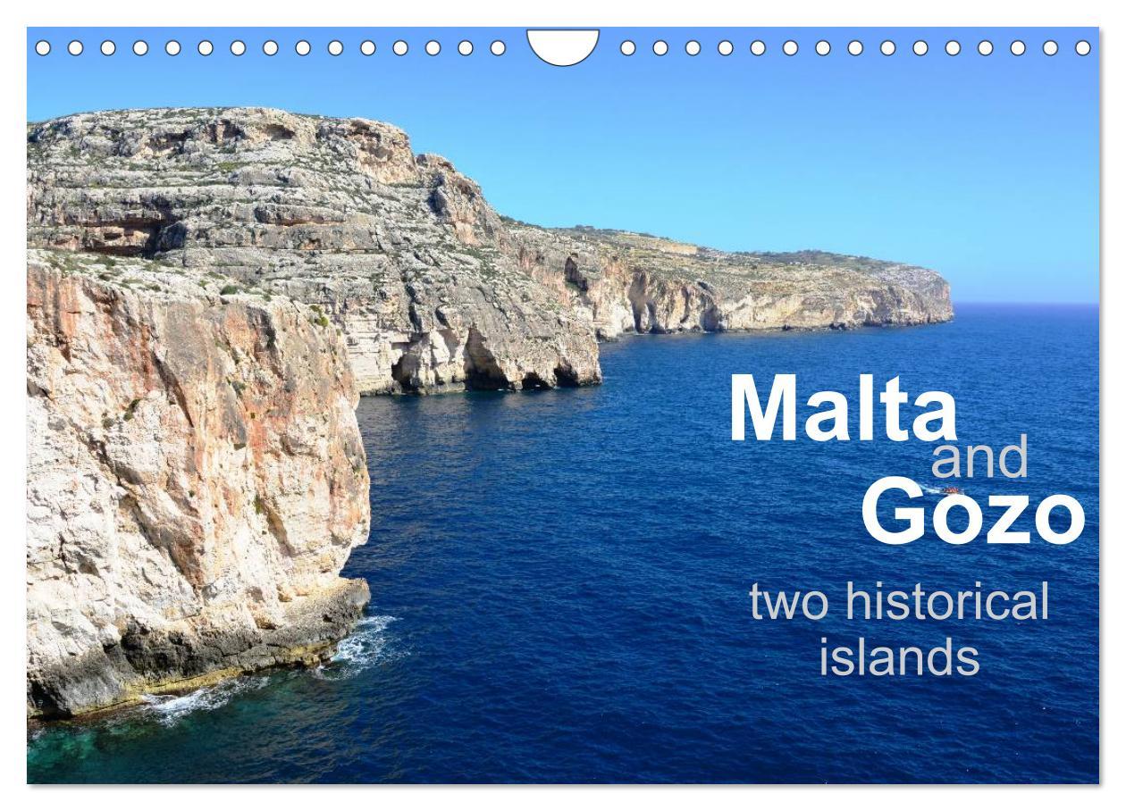 Malta and Gozo two historical islands (Wall Calendar 2024 DIN A4 landscape) CALVENDO 12 Month Wall Calendar