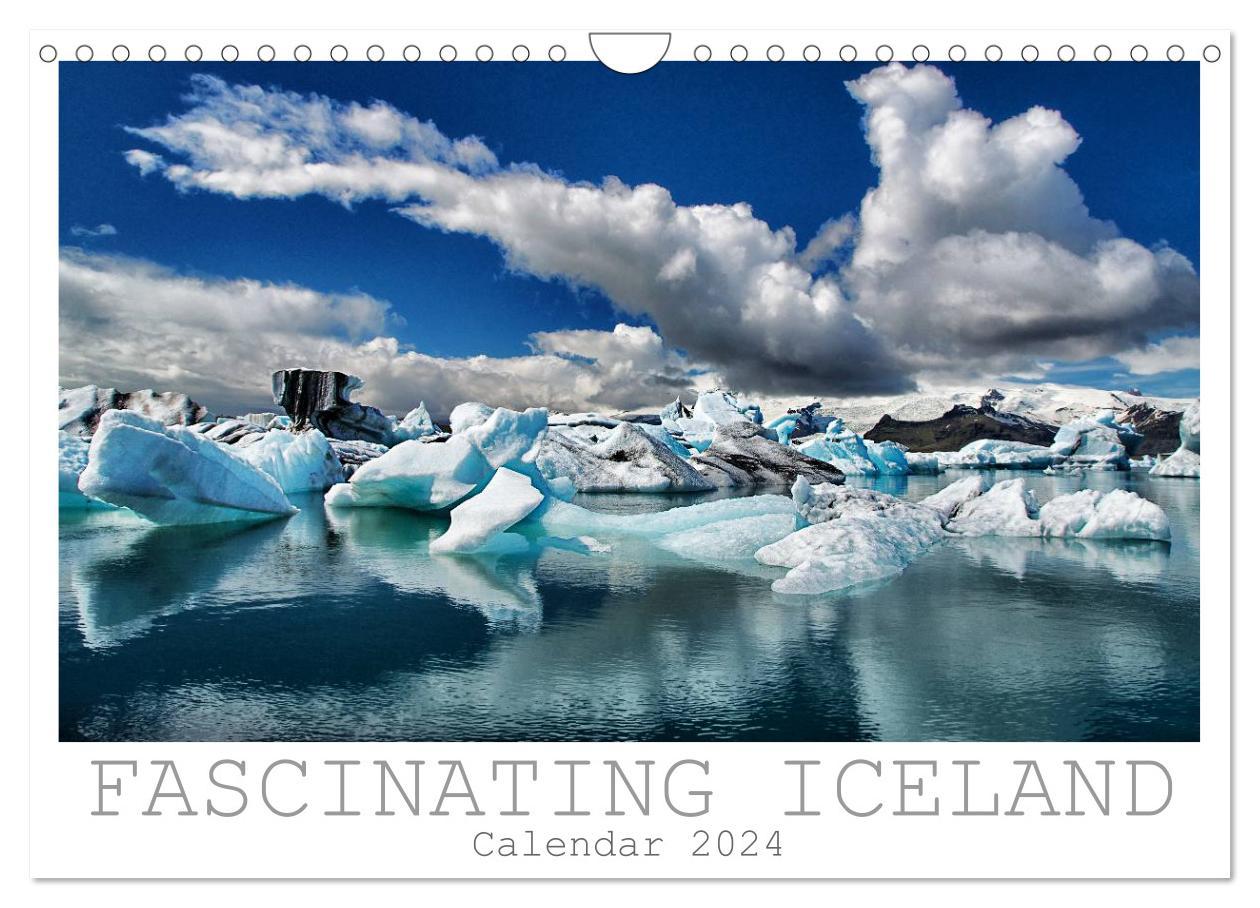 Fascinating Iceland - Calendar 2024 / UK-Edition (Wall Calendar 2024 DIN A4 landscape) CALVENDO 12 Month Wall Calendar