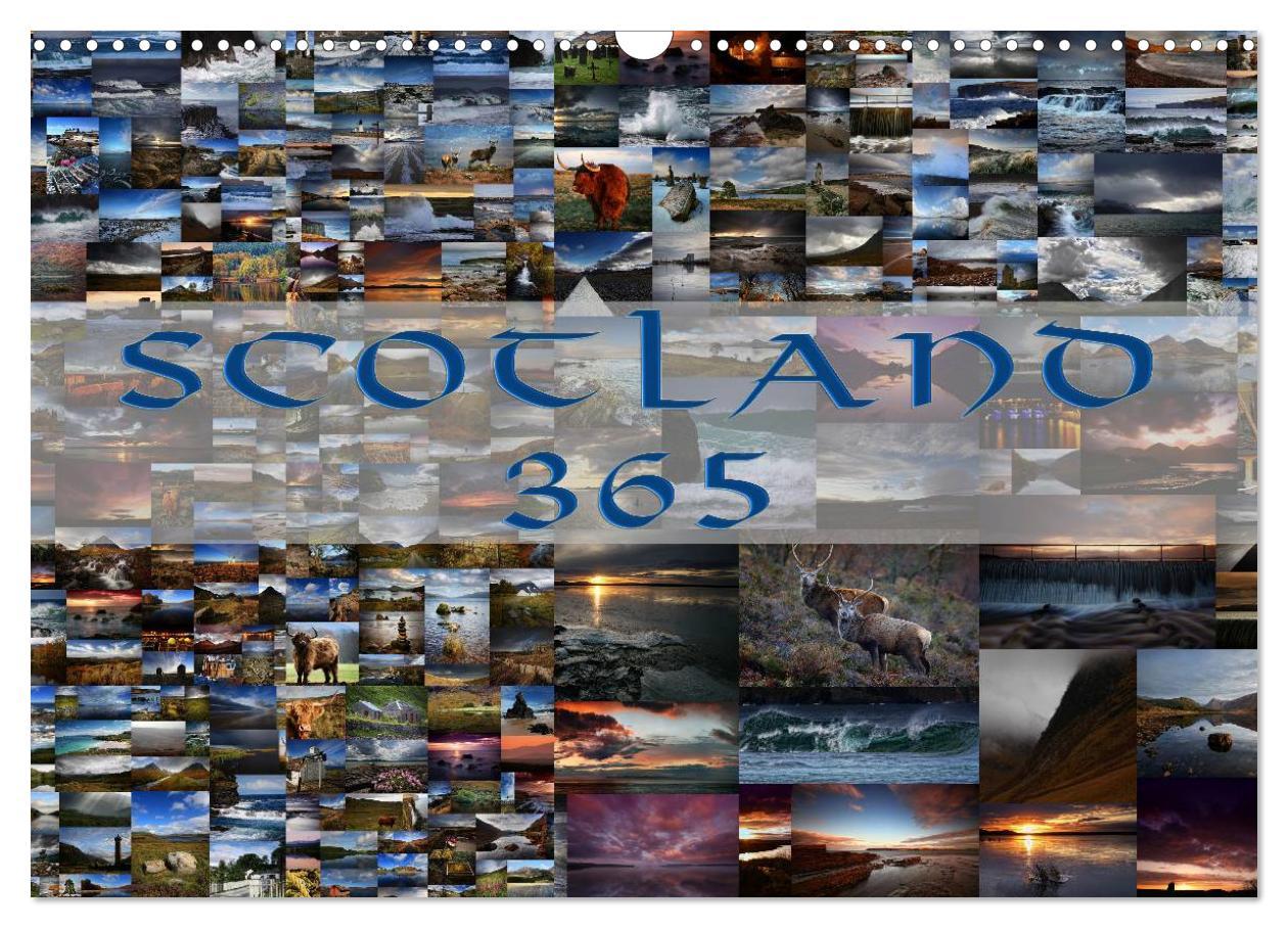 Scotland 365 / UK-Version (Wall Calendar 2024 DIN A3 landscape) CALVENDO 12 Month Wall Calendar