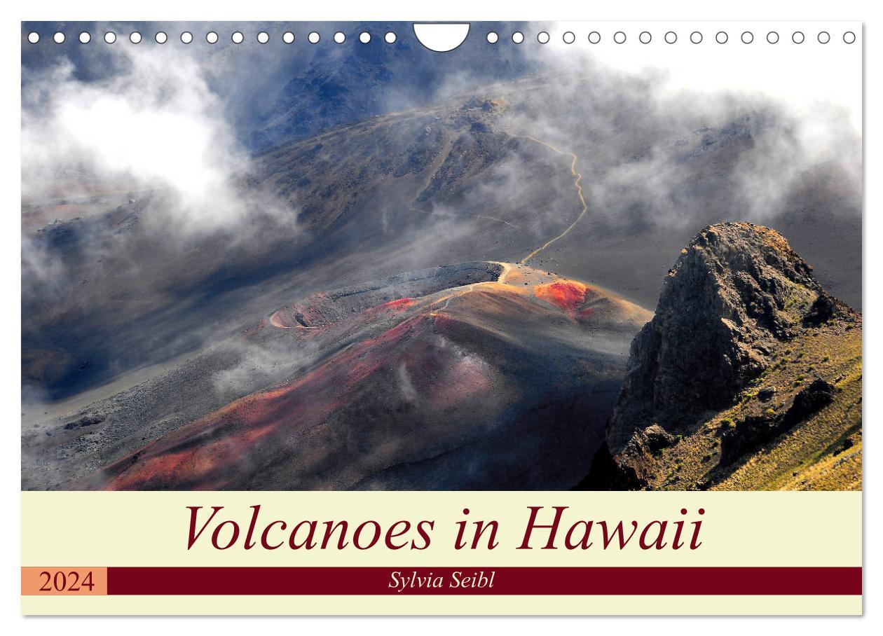 Volcanoes and Lava in Hawaii (Wall Calendar 2024 DIN A4 landscape) CALVENDO 12 Month Wall Calendar