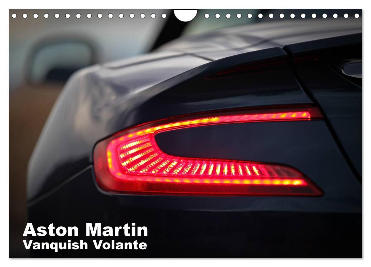 Aston Martin Vanquish Volante / UK-Version (Wall Calendar 2024 DIN A4 landscape) CALVENDO 12 Month Wall Calendar