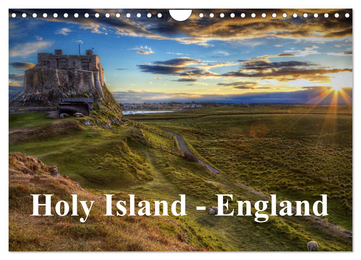 Holy Island - England / UK Version (Wall Calendar 2024 DIN A4 landscape) CALVENDO 12 Month Wall Calendar