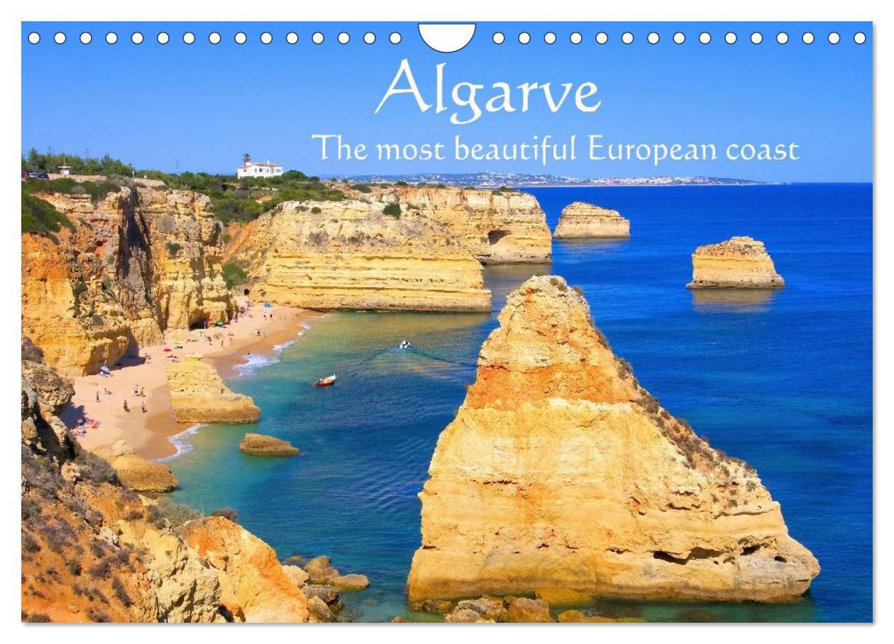 Algarve - The most beautiful European coast (Wall Calendar 2024 DIN A4 landscape) CALVENDO 12 Month Wall Calendar