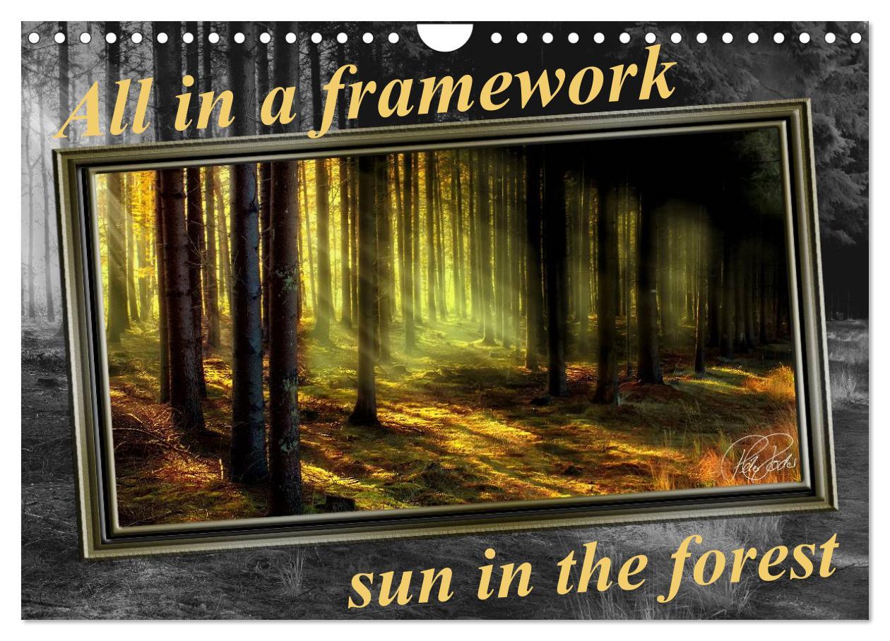 All in a framework - sun in the forest / UK-Version (Wall Calendar 2024 DIN A4 landscape) CALVENDO 12 Month Wall Calendar