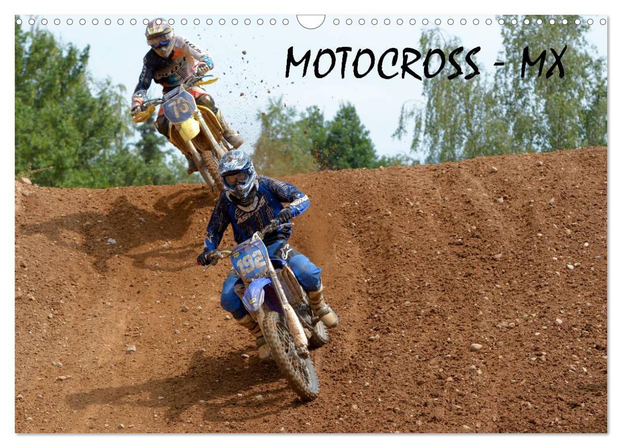 Motocross - MX UK-Version (Wall Calendar 2024 DIN A3 landscape) CALVENDO 12 Month Wall Calendar