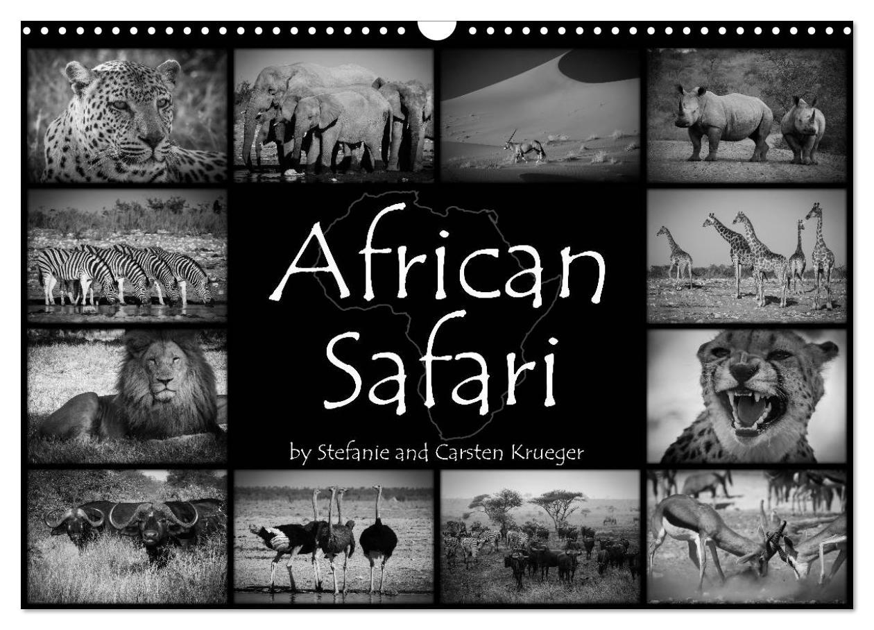 African Safari (Wall Calendar 2024 DIN A3 landscape) CALVENDO 12 Month Wall Calendar
