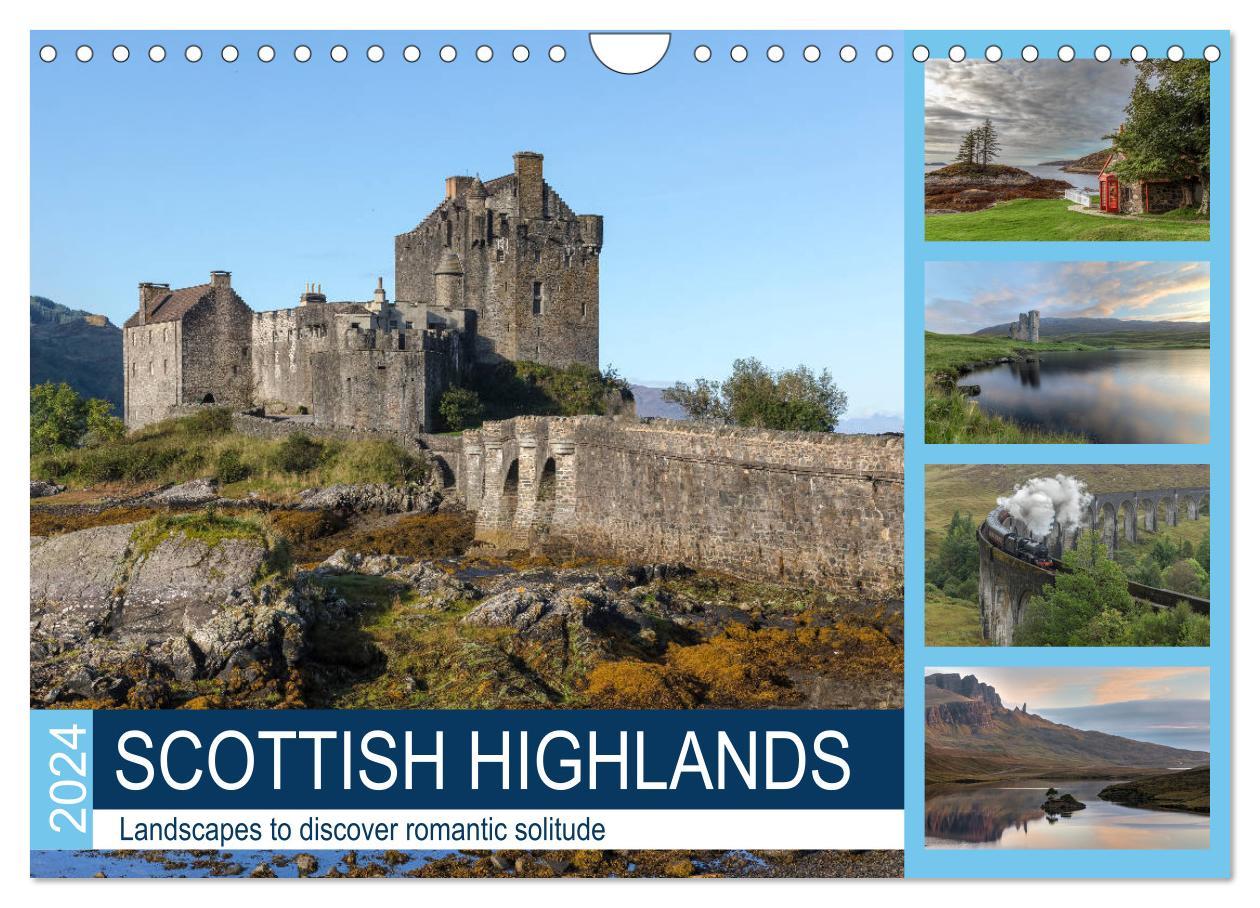 Scottish Highlands (Wall Calendar 2024 DIN A4 landscape) CALVENDO 12 Month Wall Calendar