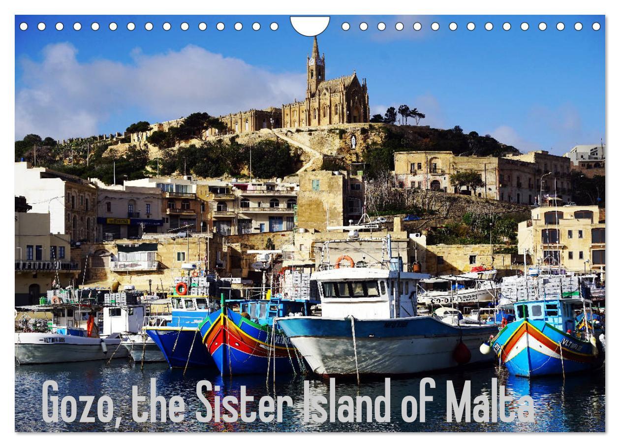 Gozo - Malta‘s little sister island (Wall Calendar 2024 DIN A4 landscape) CALVENDO 12 Month Wall Calendar