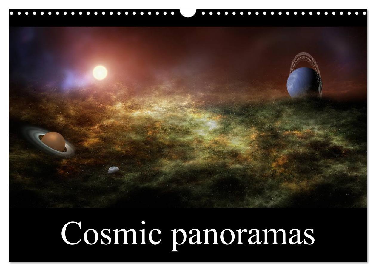 Cosmic panoramas (Wall Calendar 2024 DIN A3 landscape) CALVENDO 12 Month Wall Calendar