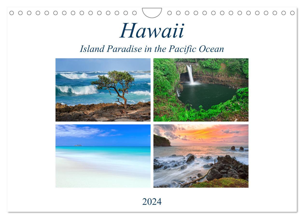 Hawaii - Island Paradise in the Pacific Ocean (Wall Calendar 2024 DIN A4 landscape) CALVENDO 12 Month Wall Calendar