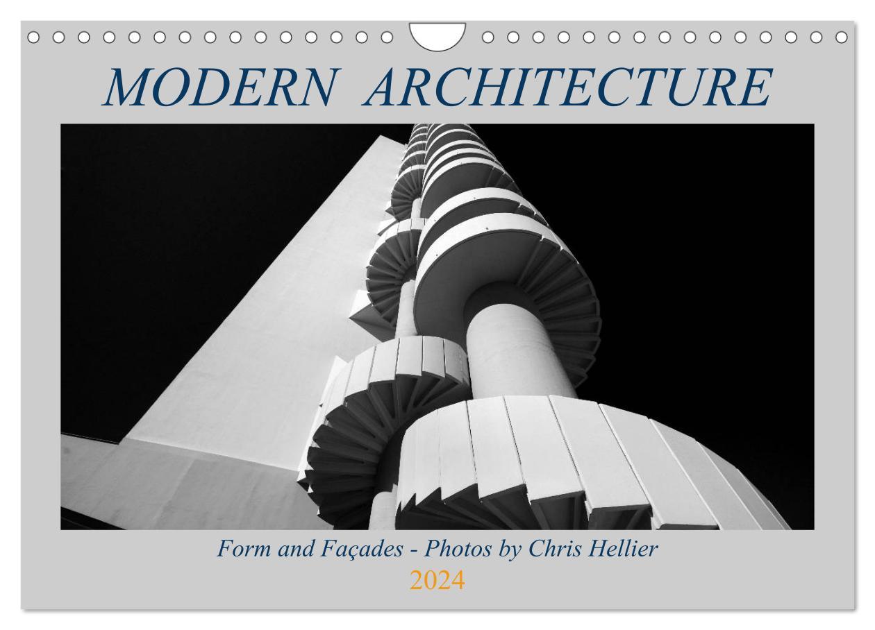 Modern Architecture - Forms and Façades (Wall Calendar 2024 DIN A4 landscape) CALVENDO 12 Month Wall Calendar