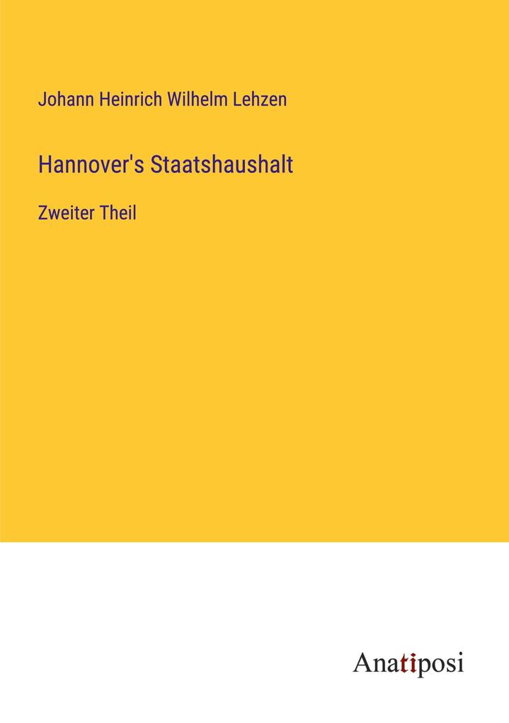 Hannover's Staatshaushalt