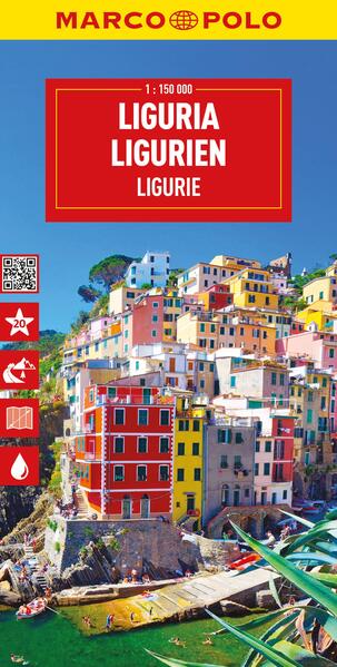 MARCO POLO Reisekarte Italien 05 Ligurien 1:150.000