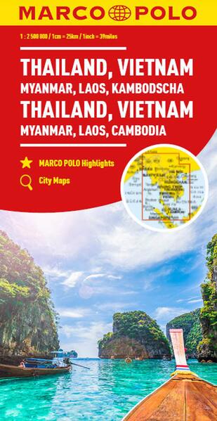 MARCO POLO Kontinentalkarte Thailand Vietnam 1:25 Mio.