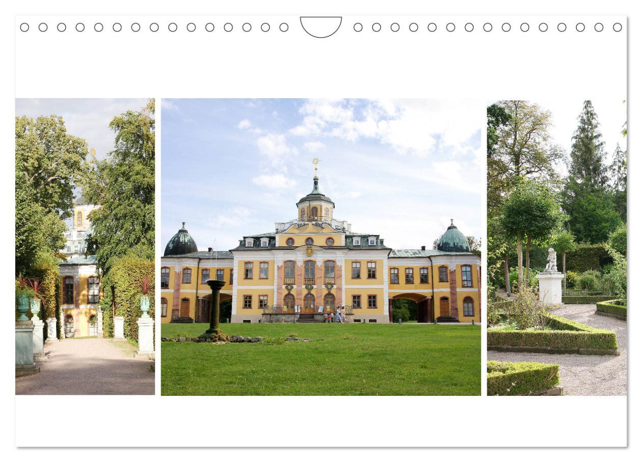 The Belvedere Castle Weimar (Wall Calendar 2024 DIN A4 landscape) CALVENDO 12 Month Wall Calendar