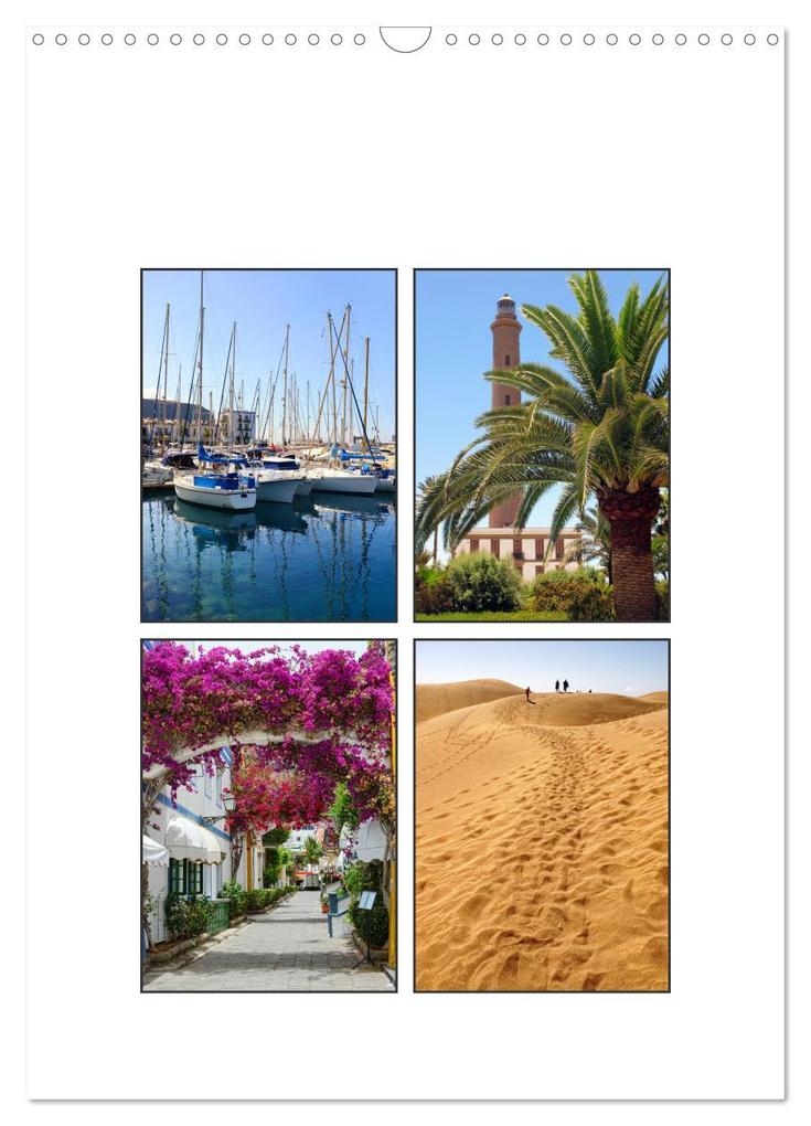 Gran Canaria - Holiday island for sun lovers (Wall Calendar 2024 DIN A3 portrait) CALVENDO 12 Month Wall Calendar