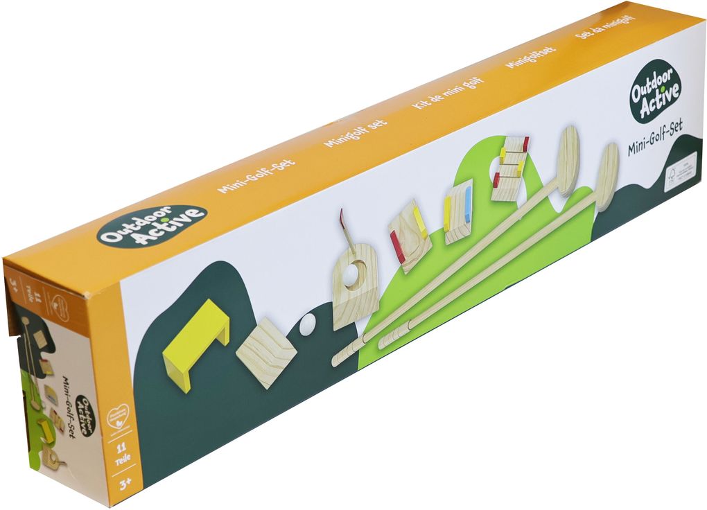 Outdoor active Minigolf-Set 11-teilig