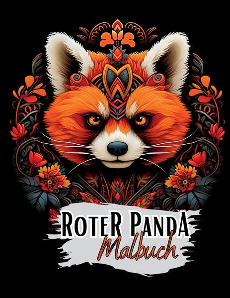 Schwarzes 'Roter Panda Malbuch'.