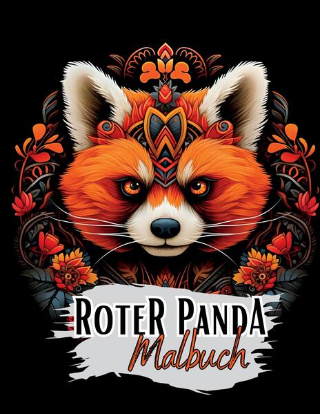 Schwarzes 'Roter Panda Malbuch'.