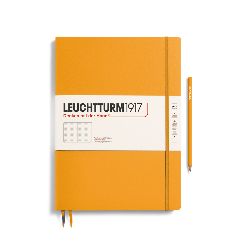 Notizbuch Master Slim (A4+) Hardcover 123 nummerierte Seiten Rising Sun Dotted