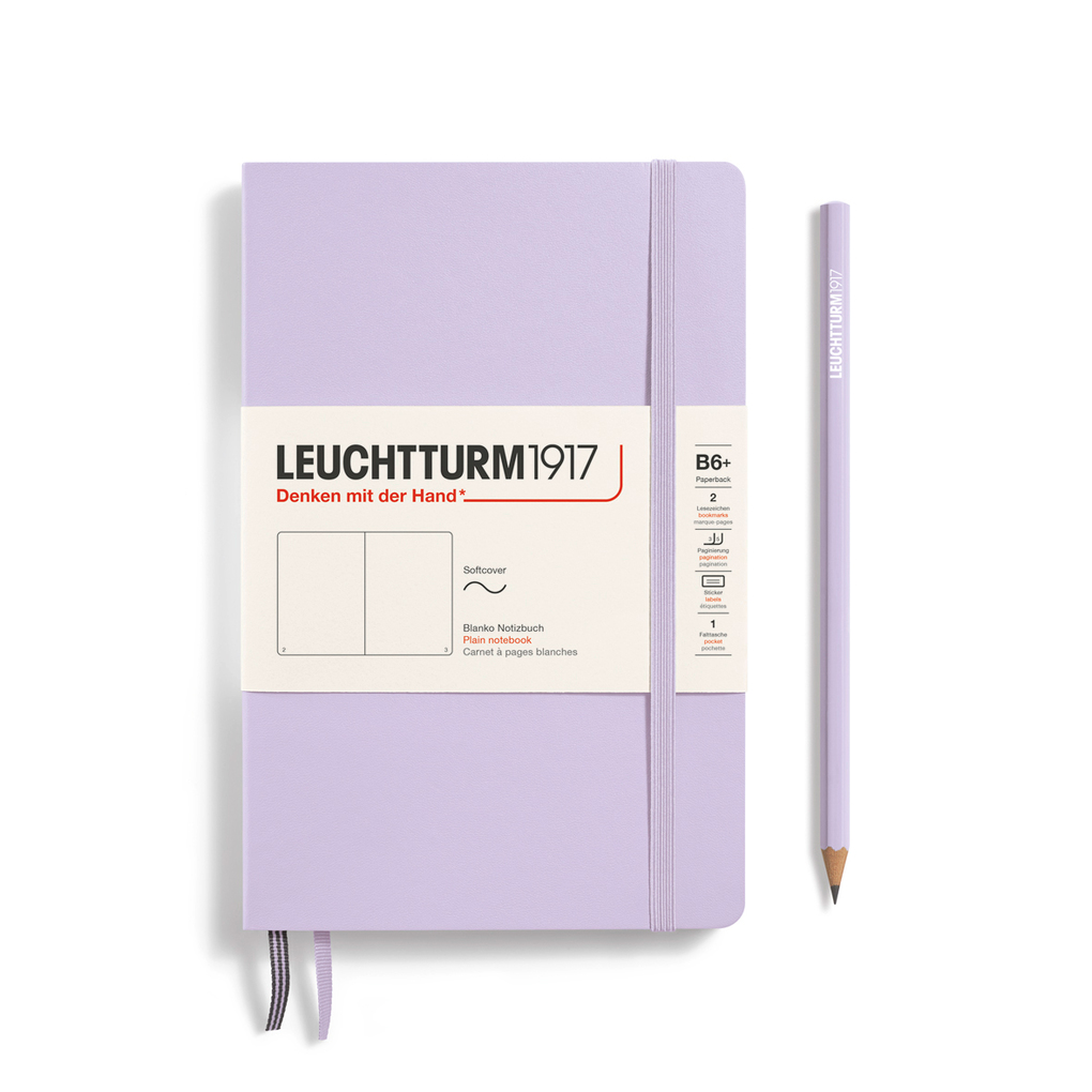 Notizbuch Paperback (B6+) Softcover 123 nummerierte Seiten Lilac Blanko