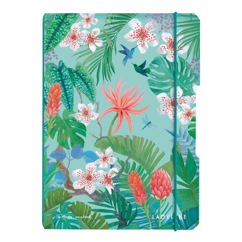 Herlitz Notizheft flex A5 40 Blatt punktiert Ladylike Jungle my.book