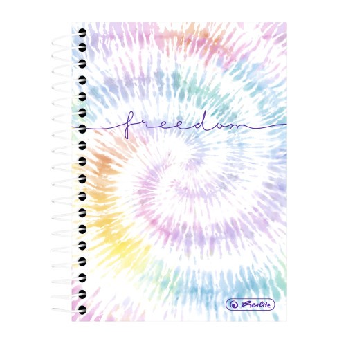 Herlitz Spiralnotizblock 10x14 cm 200 Blatt New Batik Freedom