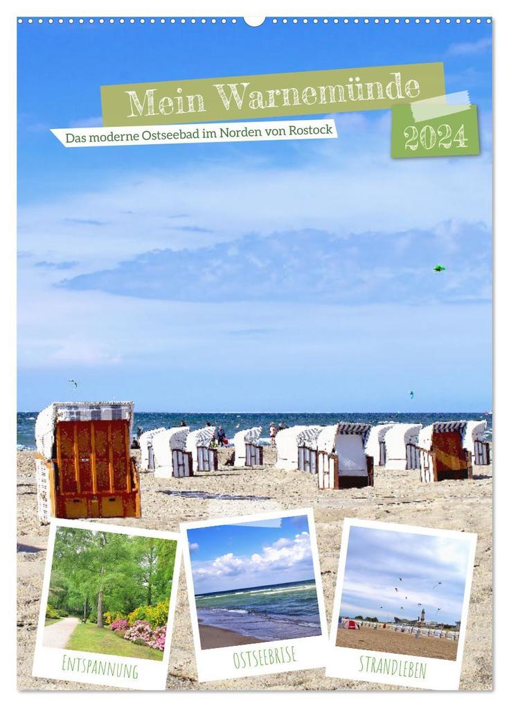 Mein Warnemünde - Das moderne Ostseebad im Norden von Rostock (Wandkalender 2024 DIN A2 hoch) CALVENDO Monatskalender