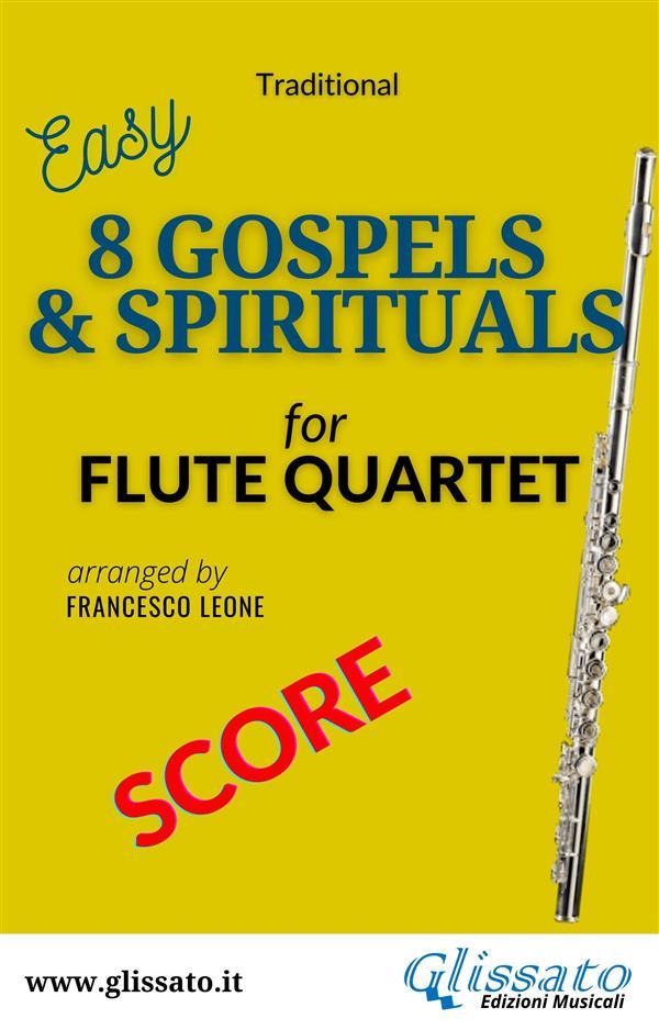 Flute quartet sheet music 8 Gospels & Spirituals  score