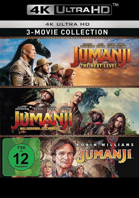 Jumanji & Jumanji - Willkommen im Dschungel & Jumanji - The Next Level