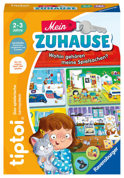 Ravensburger tiptoi Spiel 00196 - Mein Zuhause Lernspiel zum Wortschatz für Kinder ab 2 Jahren