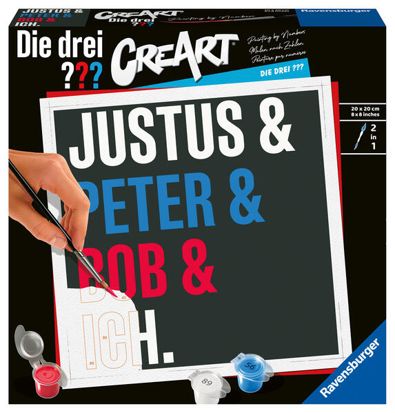 Ravensburger CreArt - Die drei ??? - Malen nach Zahlen für Erwachsene