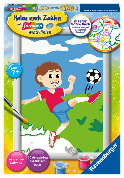 CreArt Malen nach Zahlen Kinder - Spaß am Fußball