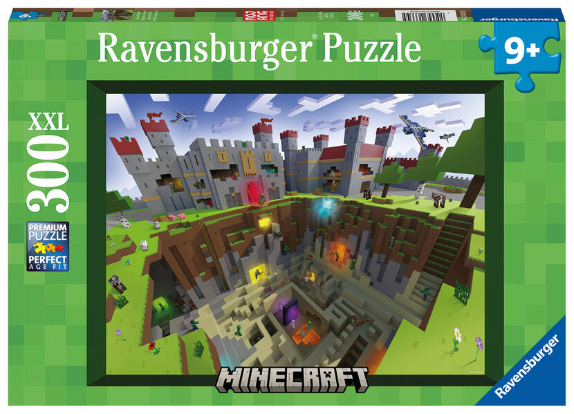 Kinderpuzzle 300 XXL Teile - Minecraft Cutaway