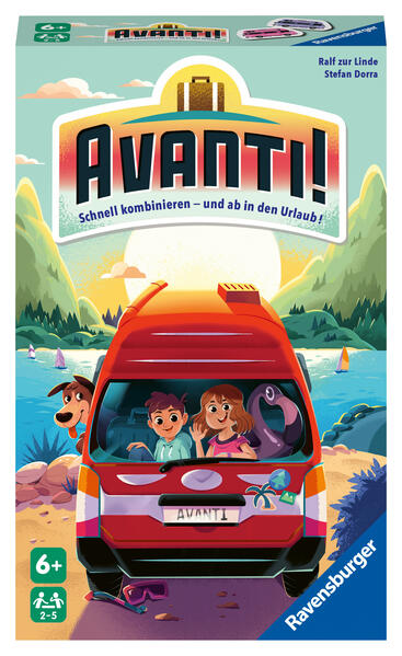 Ravensburger 22409 - Avanti! Schnelles Kombinationsspiel für Kinder ab 6 Jahren Familienspiel für Kinder und Erwachsene für 2-5 Spieler