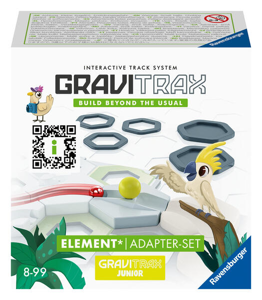 Ravensburger GraviTrax Element Adapter-Set - Erweiterbare Kugelbahn für Kinder Interaktive Murmelbahn Lernspielzeug und Konstruktionsspielzeug ab 8 Jahren