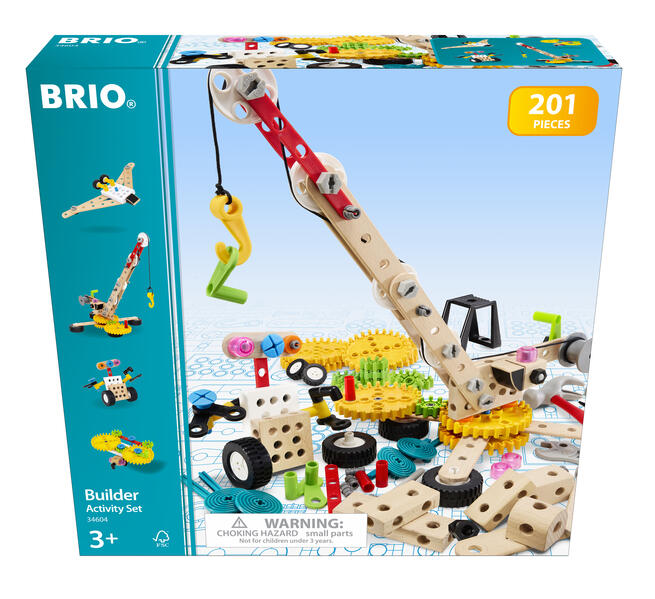 BRIO Builder - 34604 Builder Kindergartenset | Entwicklungsförderndes Rollenspiel- & Konstruktionsspielzeug für Kinder ab 3 Jahren