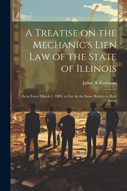 A Treatise on the Mechanic‘s Lien law of the State of Illinois: As in Force March 1 1894 so far As the Same Relates to Real Estate