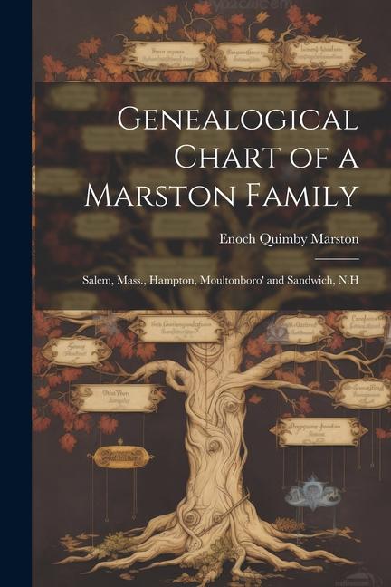 Genealogical Chart of a Marston Family; Salem Mass. Hampton Moultonboro‘ and Sandwich N.H