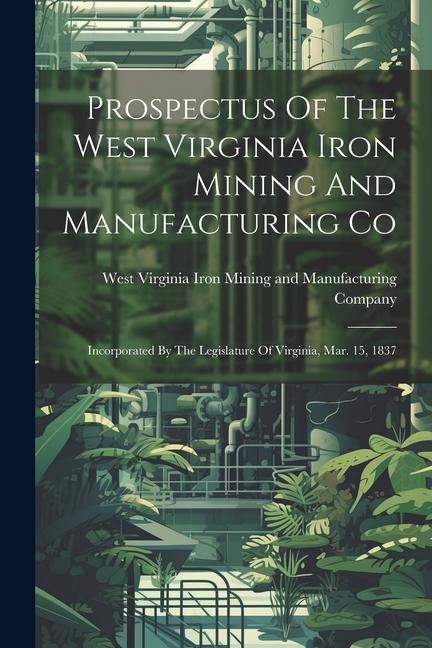 Prospectus Of The West Virginia Iron Mining And Manufacturing Co: Incorporated By The Legislature Of Virginia Mar. 15 1837