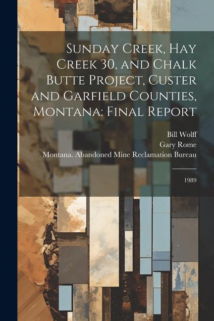 Sunday Creek Hay Creek 30 and Chalk Butte Project Custer and Garfield Counties Montana: Final Report: 1989