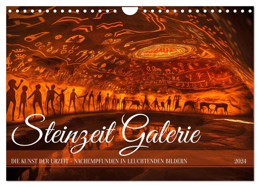 Steinzeit Galerie (Wandkalender 2024 DIN A4 quer) CALVENDO Monatskalender